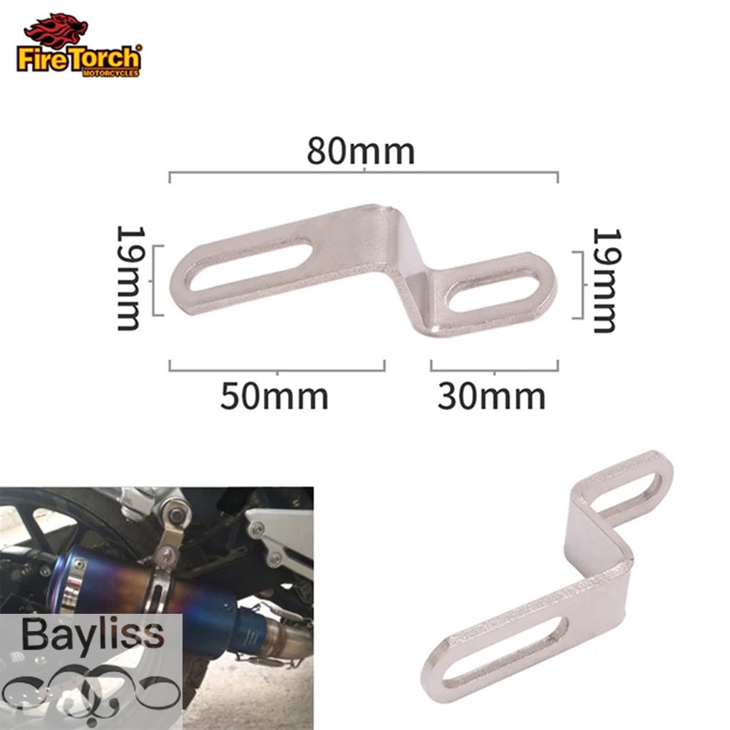 並行輸入品】 1 個ステンレス汎用バイクマフラーブラケット固定 Z 型