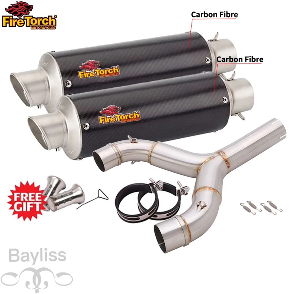 【並行輸入品】 スリップアプリリアdorsoduro 750 2008-2016 Smv750 smv 750 dorsoduro Dd750 midパイプエスパスモト接続カーボン51mmマフラーの画像