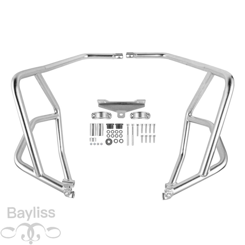 【並行輸入品】 ベンツelli-バイク 二輪ショックアブソーバー エンジンガード ハイウェイバー フレーム保護 trk702 trk702x 2022 2023 702 702xの画像