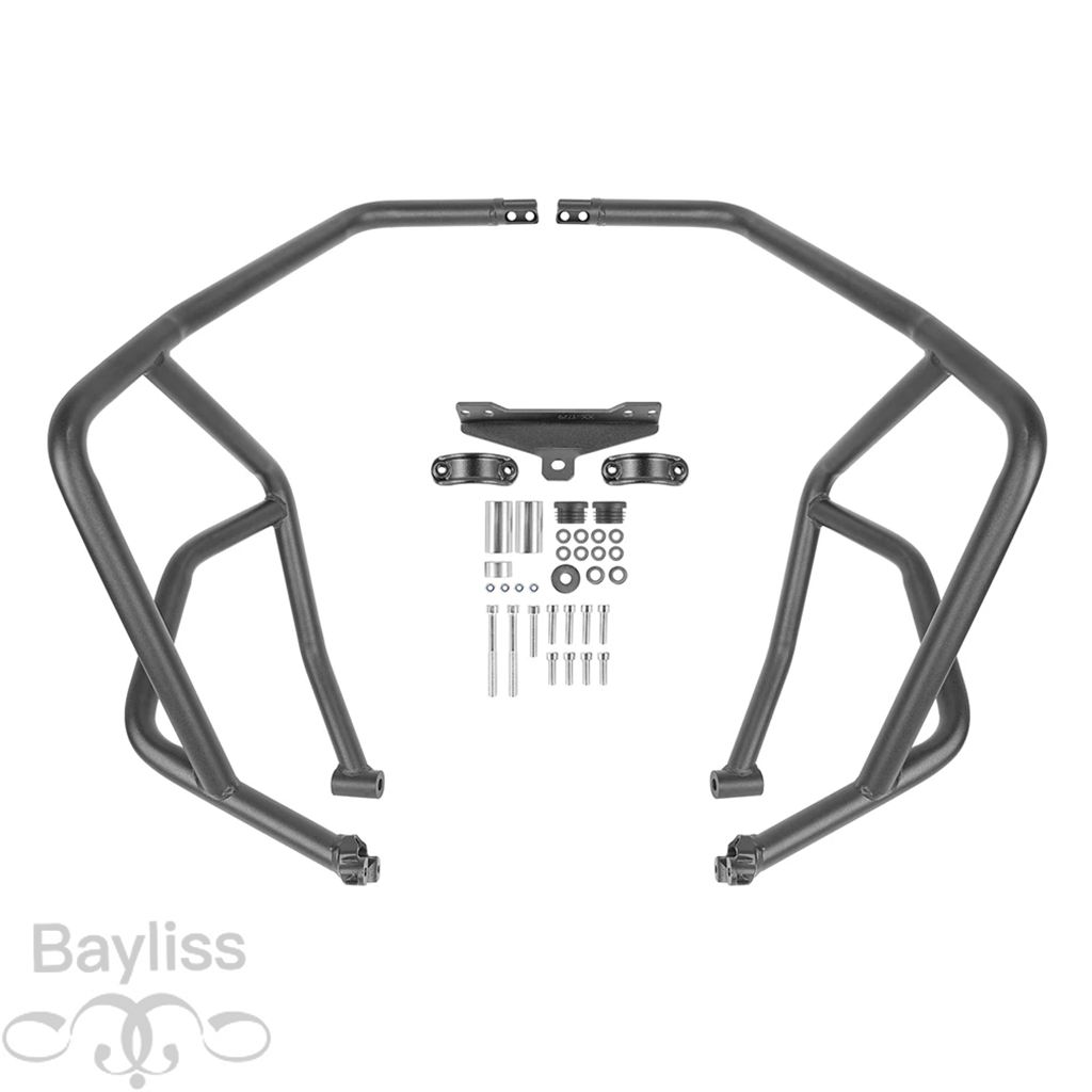 【並行輸入品】 ベンツelli-バイク 二輪ショックアブソーバー エンジンガード ハイウェイバー フレーム保護 trk702 trk702x 2022 2023 702 702xの画像