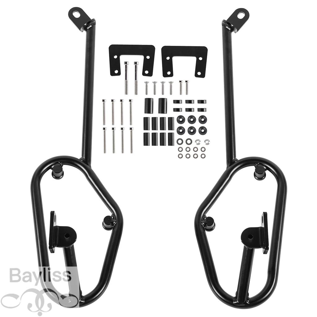 【並行輸入品】 MT07 サイドサドルバッグラックヤマハ MT 07 2018-2023 2019 2020 2021 バイクサドルバッグサポートバーマウントブラケットアクセサリーの画像