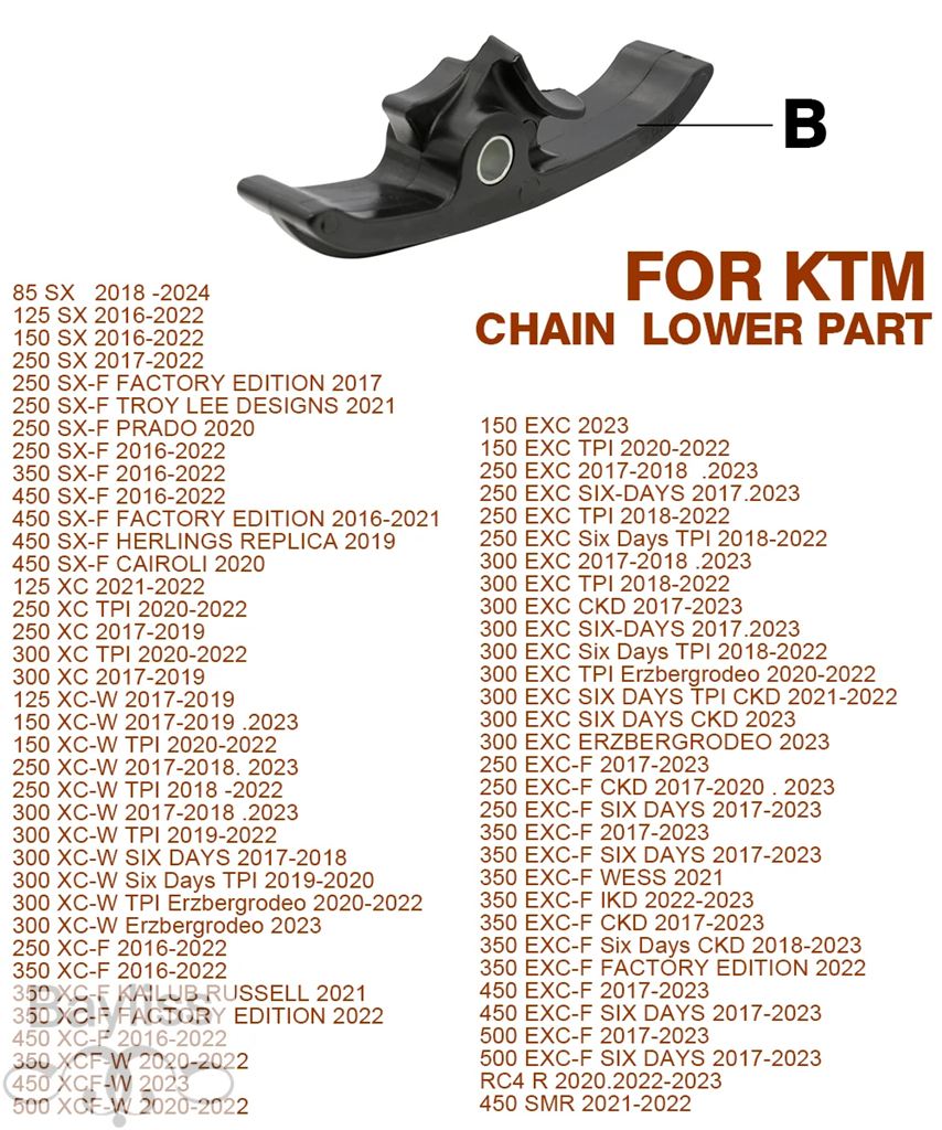 並行輸入品】 バイク 二輪スイングアームガイドチェーンスライダー ktm