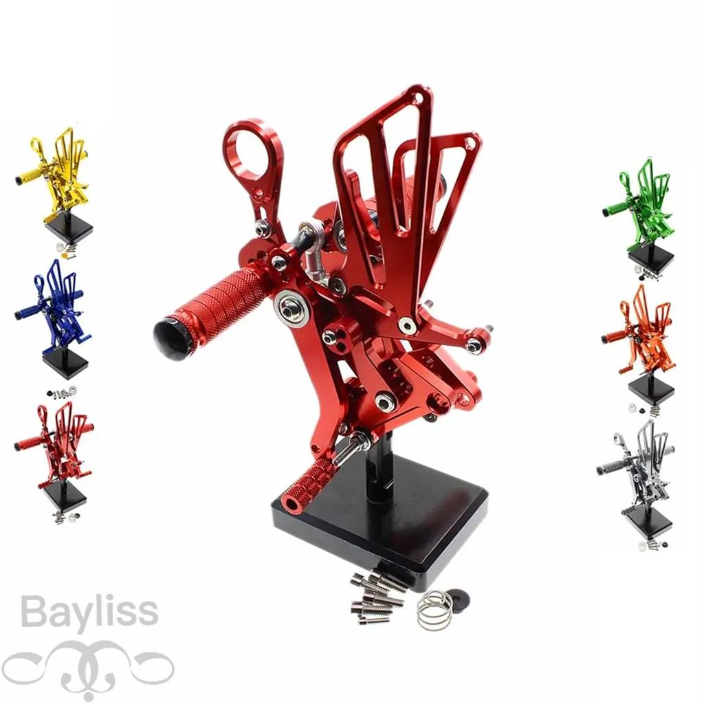 【並行輸入品】 バイクアクセサリー CNC ペダルバックステップ位置リアセットフットレストフットペグ BMW S1000RR 2015 2016 2017_6