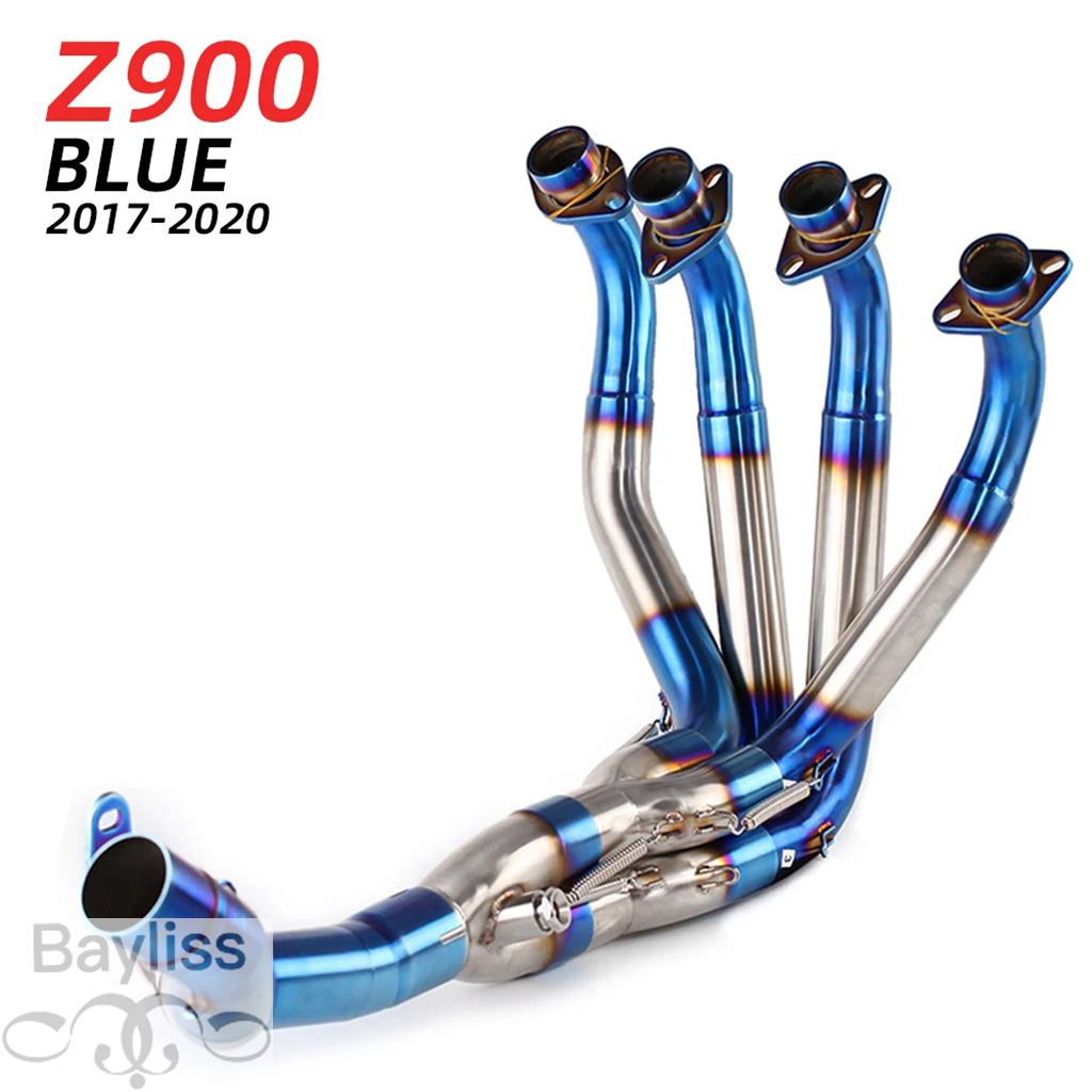 【並行輸入品】 バイクフルエキゾーストシステム Z900 2017 - 2022 年吉村パイプ接続ヘッダーリンクパイプの画像