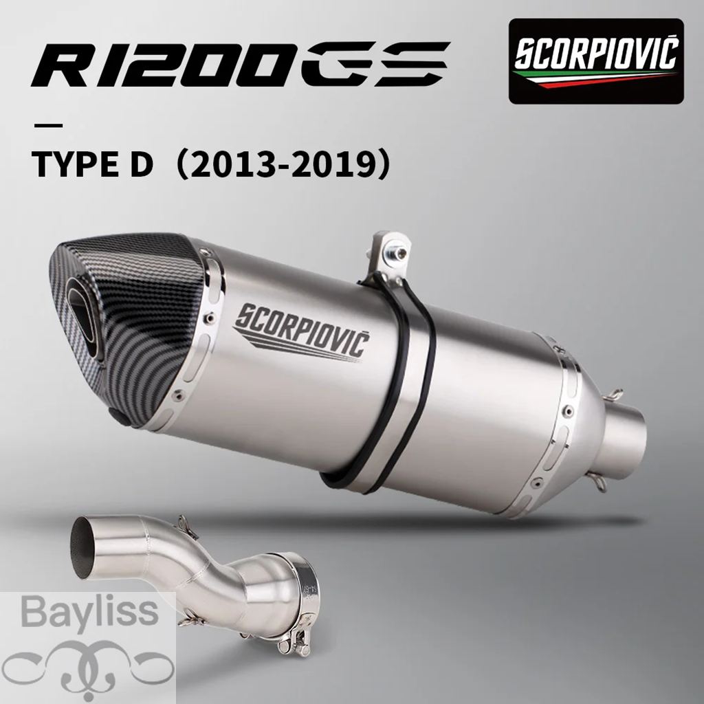 【並行輸入品】 バイクマフラースリップオン R1200GS ADV 接続チューブモトエスケープスリップオン R1200GS アドベンチャー 2013-2019の画像