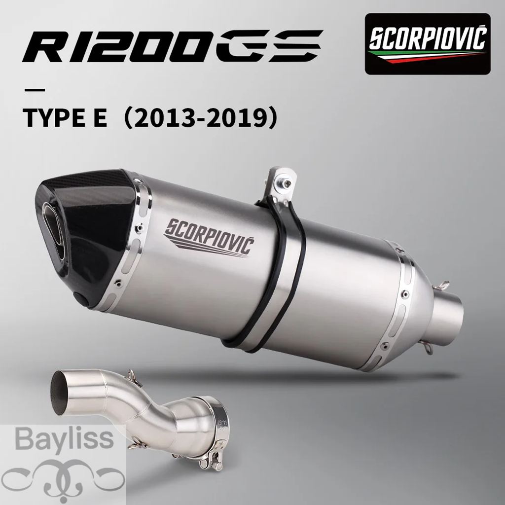 【並行輸入品】 バイクマフラースリップオン R1200GS ADV 接続チューブモトエスケープスリップオン R1200GS アドベンチャー 2013-2019の画像