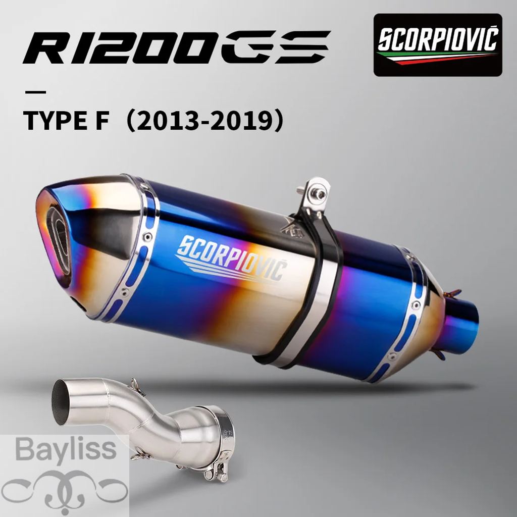 【並行輸入品】 バイクマフラースリップオン R1200GS ADV 接続チューブモトエスケープスリップオン R1200GS アドベンチャー 2013-2019の画像