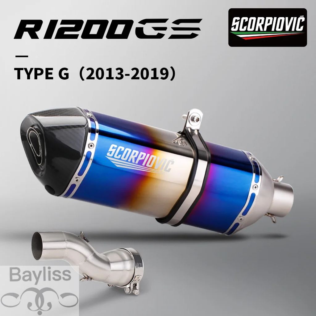 【並行輸入品】 バイクマフラースリップオン R1200GS ADV 接続チューブモトエスケープスリップオン R1200GS アドベンチャー 2013-2019の画像