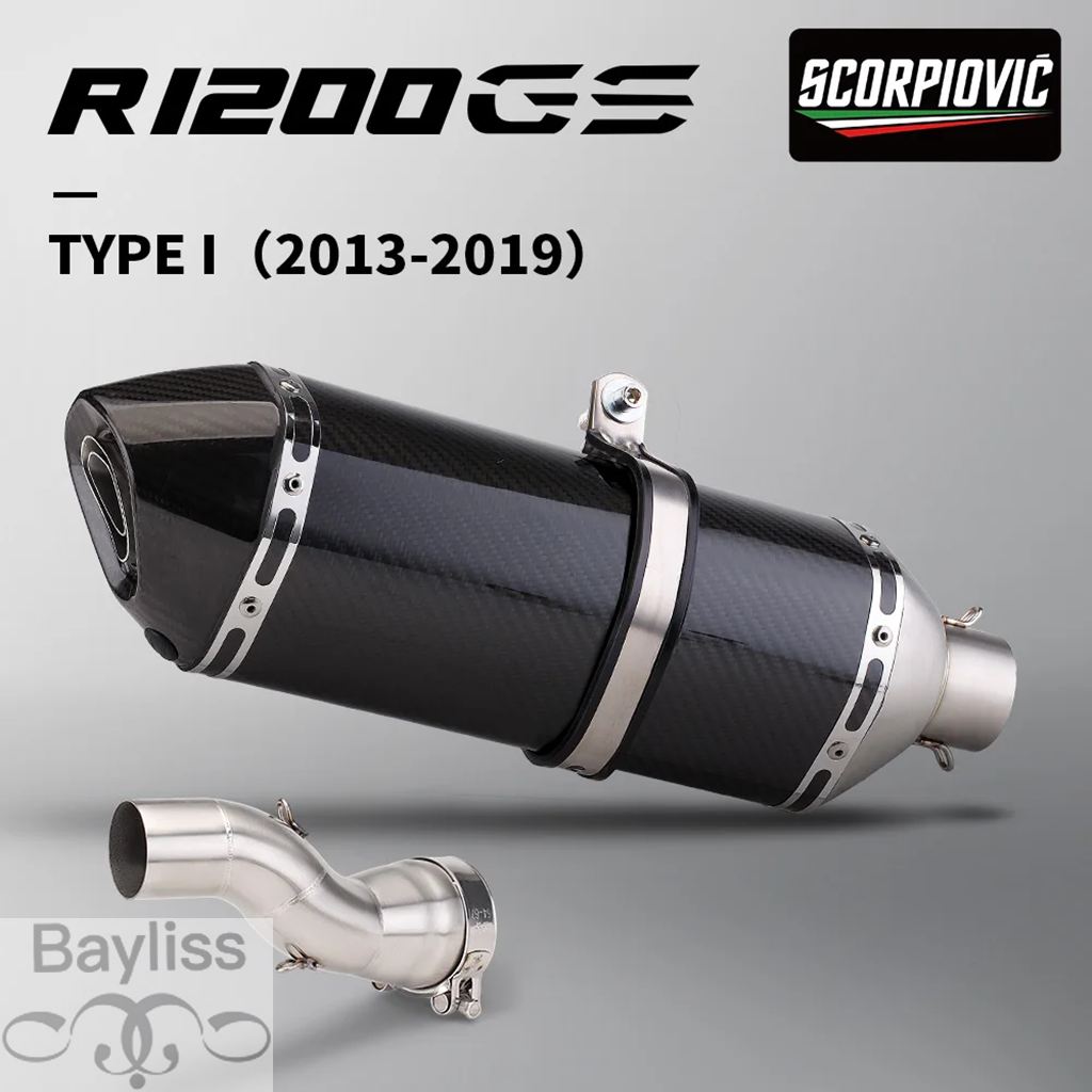 【並行輸入品】 バイクマフラースリップオン R1200GS ADV 接続チューブモトエスケープスリップオン R1200GS アドベンチャー 2013-2019の画像
