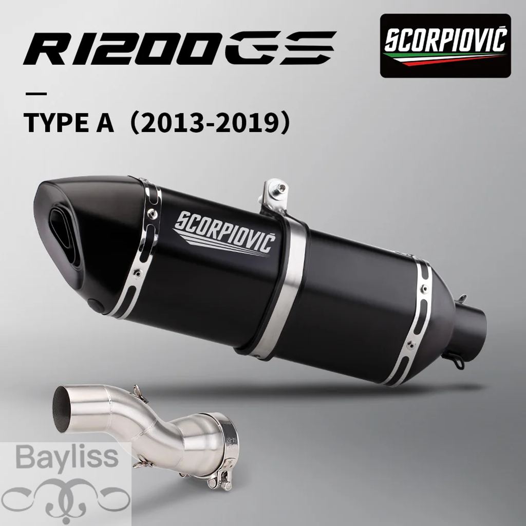 【並行輸入品】 バイクマフラースリップオン R1200GS ADV 接続チューブモトエスケープスリップオン R1200GS アドベンチャー 2013-2019の画像