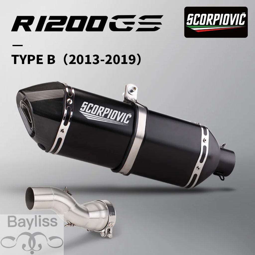 【並行輸入品】 バイクマフラースリップオン R1200GS ADV 接続チューブモトエスケープスリップオン R1200GS アドベンチャー 2013-2019の画像