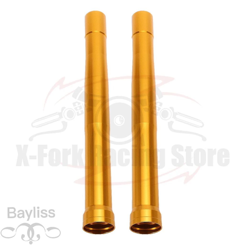 【並行輸入品】 ヤマハ用フロントアウターフォークチューブ サスペンションショックバー ゴールドペア BEB-23126-00-00 508mm yzf r7 YZF-R7 2022 2023 2024の画像