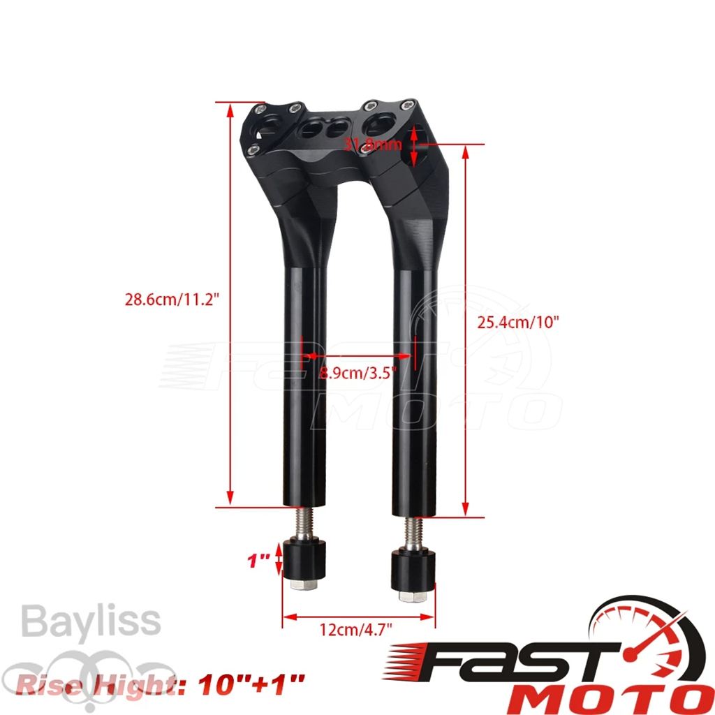 【並行輸入品】 バイク用ハンドルバーライザー6 インチプルバックメアジャスタラー ハーレーカフェレーサーチョッパーボバー用32mm 1-1/4 '''適合の画像