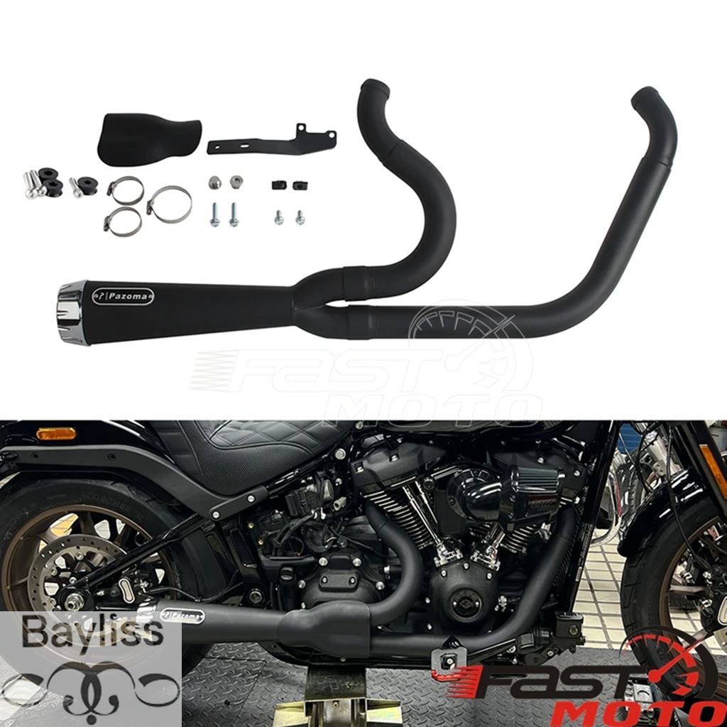 バイクアクセサリー 2-in-1 排気段付き 1-3/4 インチ 2インチ