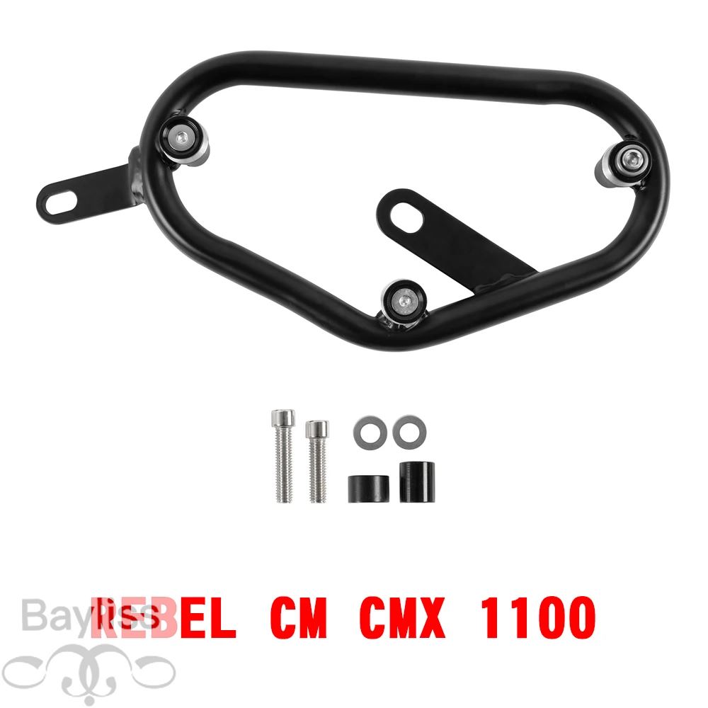 【並行輸入品】 サイドサドルバッグラックホンダレブル CMX CM 500 300 1100 CMX500 CMX300 CMX1100 バイクサドルバッグサポートバーマウントブラケットの画像