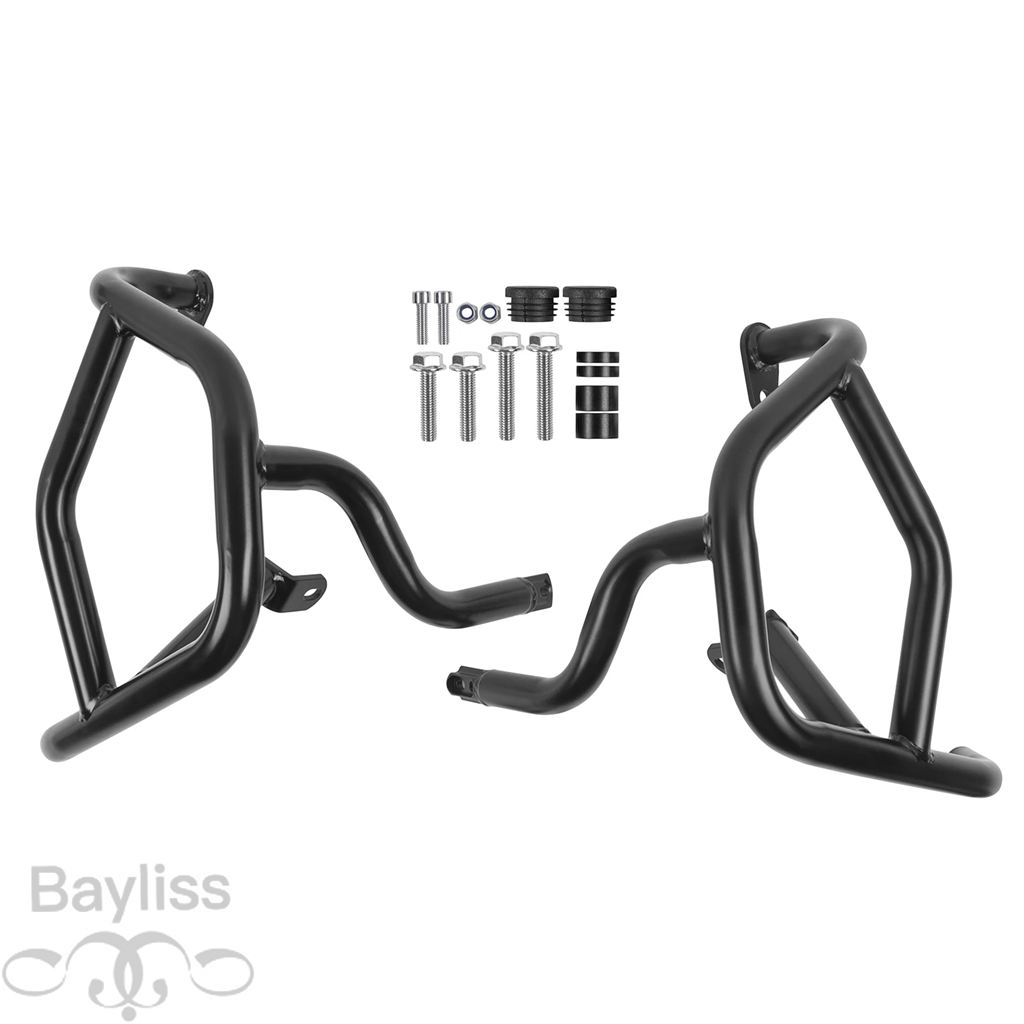 【並行輸入品】 トライアンフタイガーガー バイク 二輪ガードアクセサリー用ブラックローチェーンバー 900 gtプロ 2020-2023の画像