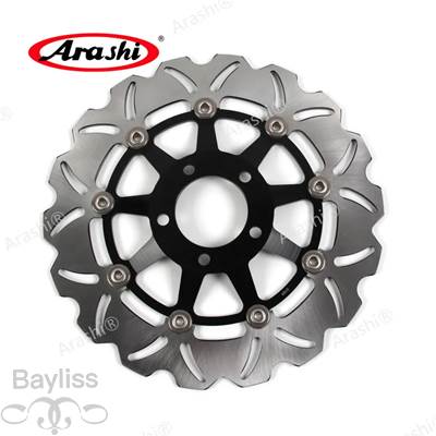 【並行輸入品】 Arashi-CNCフロントリアブレーキディスクローター 310mm 250mm Suzuki gs f 500 gs500f gsf500 2004 2005 2006 2007 1セットの画像
