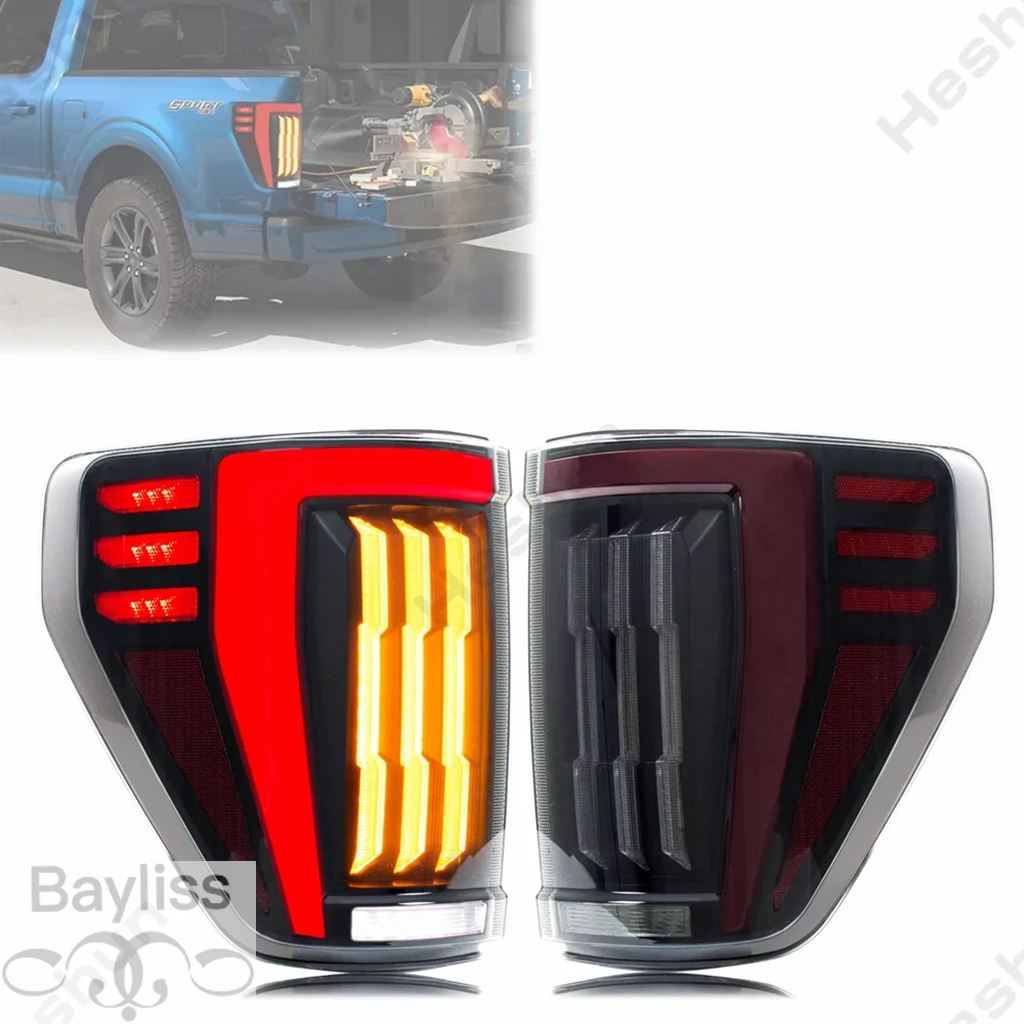 並行輸入品】 ペア LED テールライトフォード F150 F-150 XL STX 2021