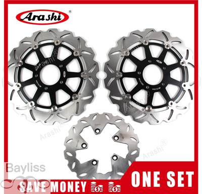 【並行輸入品】 Arashi-CNCフロントリアブレーキディスクローター スズキGSX-R gsxr 1300 2005 2006 2005 2006 320mm 240mm 1セット_7