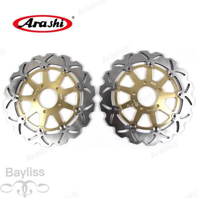 【並行輸入品】 Arashi-CNCフロントリアブレーキディスクローター スズキGSX-R gsxr 1300 2005 2006 2005 2006 320mm 240mm 1セット_2
