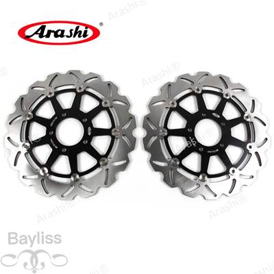 【並行輸入品】 Arashi-CNCフロントリアブレーキディスクローター スズキGSX-R gsxr 1300 2005 2006 2005 2006 320mm 240mm 1セット_4