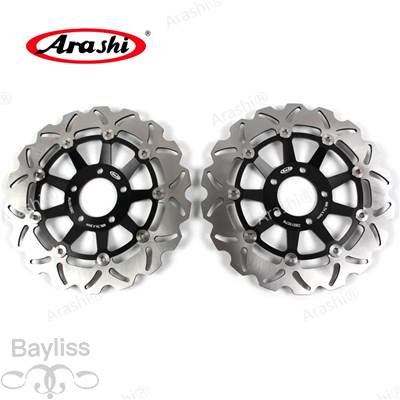 【並行輸入品】 Arashi-CNCフロントブレーキディスクローター Suzuki rgv250 lumatio 1991 1992 1993 1994 1995 1996 1997 1991 1997 2個_1