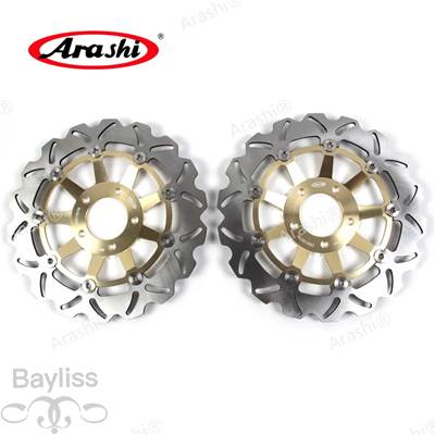 【並行輸入品】 Arashi-CNCフロントブレーキディスクローター Suzuki rgv250 lumatio 1991 1992 1993 1994 1995 1996 1997 1991 1997 2個_2