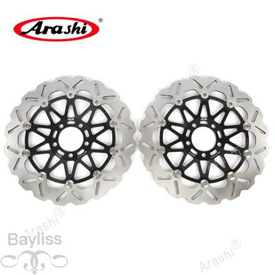 【並行輸入品】 Arashi-CNCフローティングフロントブレーキローターディスク m8x30mmボルト カワサキzx12rninja 2000 2001 2002 2003 1ペア_6