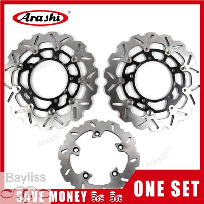 【並行輸入品】 Arashi-CNCフロントリアブレーキディスクローターパッド スズキgsx 1250 2010 2011 2012 2013 2014 2015 gsx1250fa 2012-2015_8