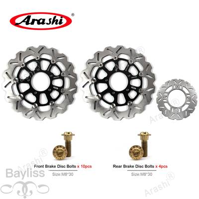 【並行輸入品】 嵐-Kawasaki zzr用ブレーキディスクセット ABS 1400 2008-2020 CNC フローティング フロントリアディスクローター 2006 2007_5