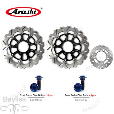 【並行輸入品】 嵐-Kawasaki zzr用ブレーキディスクセット ABS 1400 2008-2020 CNC フローティング フロントリアディスクローター 2006 2007_6