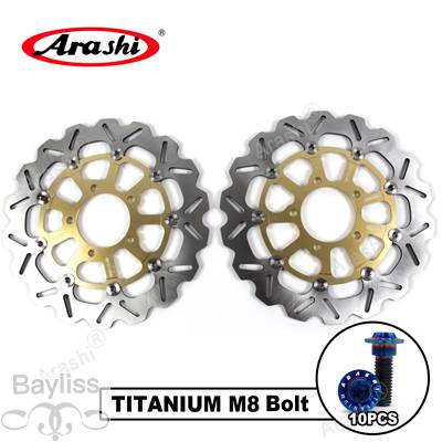 【並行輸入品】 嵐-Kawasaki zzr用ブレーキディスクセット ABS 1400 2008-2020 CNC フローティング フロントリアディスクローター 2006 2007_9