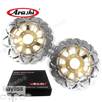 【並行輸入品】 Arashi-CNCフロントリアブレーキディスクローター 290mm 240mm Suzuki gsx f 600 gsx600f gsxf600 1998 1999 2000 2001 2002 2003 1セット_2