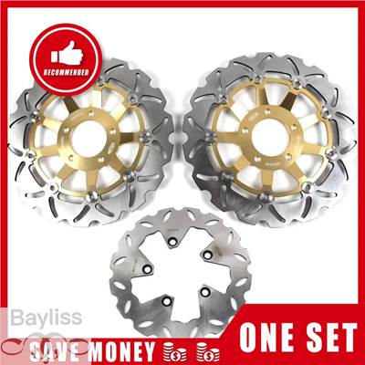 【並行輸入品】 Arashi-CNCフロントリアブレーキディスクローター 290mm 240mm Suzuki gsx f 600 gsx600f gsxf600 1998 1999 2000 2001 2002 2003 1セット_3