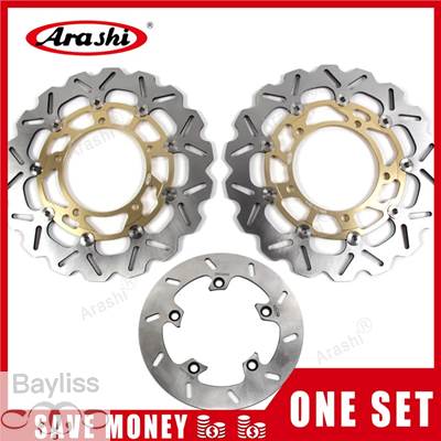 【並行輸入品】 Arashi-CNCフローティングブレーキディスク スズキgsf bandit 1250 s 2011 2012フロントリアブレーキローターディスク gsf1250s abs 2012 2013_2