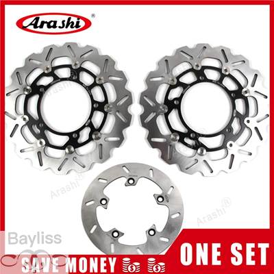 【並行輸入品】 Arashi-CNCフローティングブレーキディスク スズキgsf bandit 1250 s 2011 2012フロントリアブレーキローターディスク gsf1250s abs 2012 2013_3