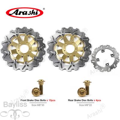 【並行輸入品】 Arasha-CNCフロントリアブレーキディスクボルト カワサキニンジャ用 zx12r ZX-12R 2004 2005 2006 zzr600 1991-1992 zx6r 1995 -1997_2