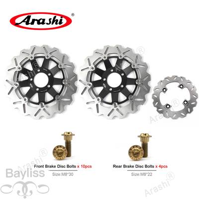 【並行輸入品】 Arasha-CNCフロントリアブレーキディスクボルト カワサキニンジャ用 zx12r ZX-12R 2004 2005 2006 zzr600 1991-1992 zx6r 1995 -1997_4
