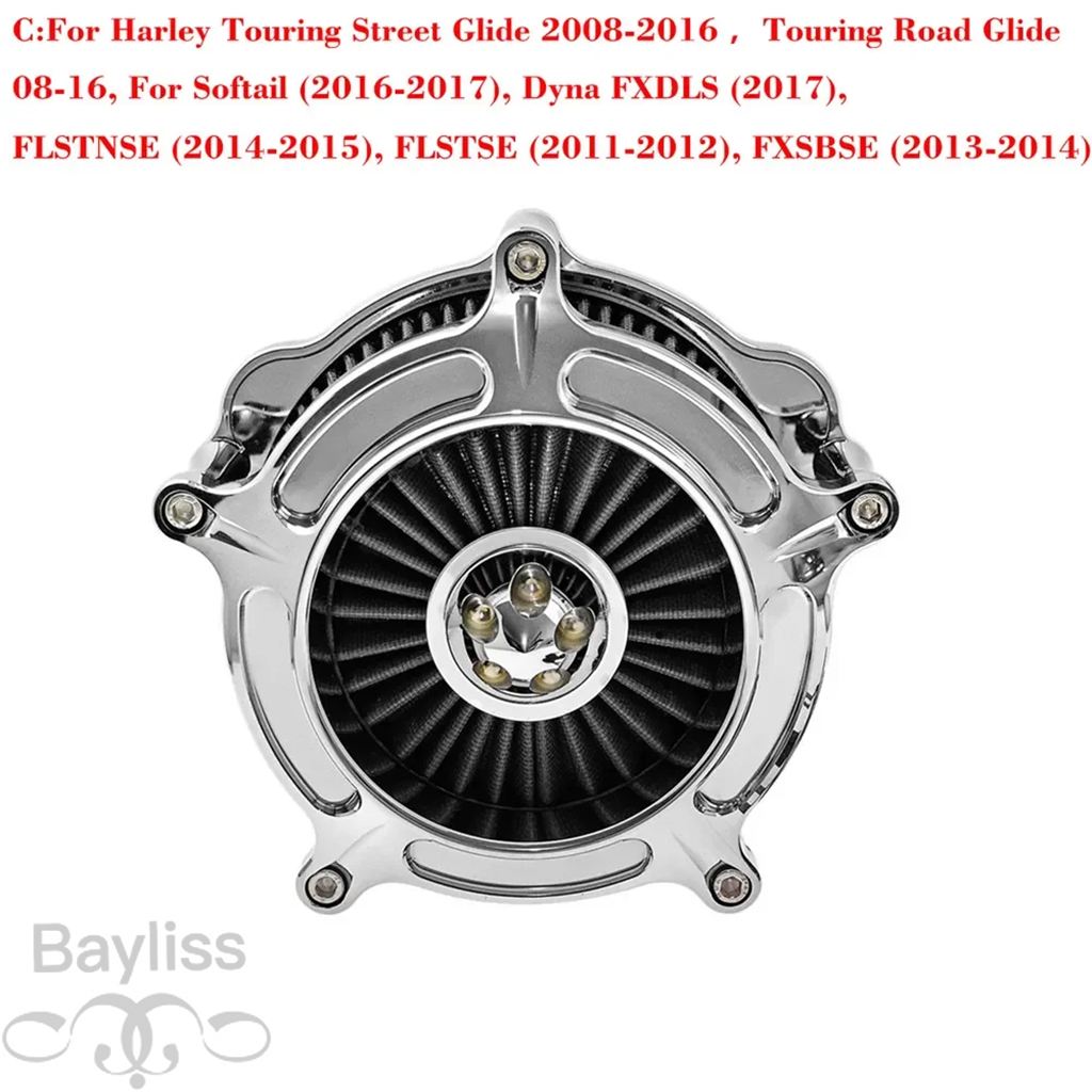 【並行輸入品】 バイク用エアクリーナー ハーレースポーツスター883 1200 xl アイアンツーリング ロード ストリートグライド ソフテイル デナ カバー付き_7