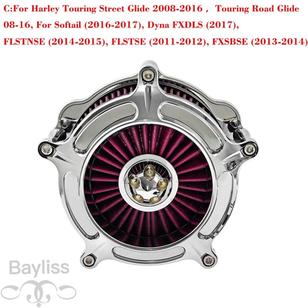 【並行輸入品】 バイク用エアクリーナー ハーレースポーツスター883 1200 xl アイアンツーリング ロード ストリートグライド ソフテイル デナ カバー付き_4