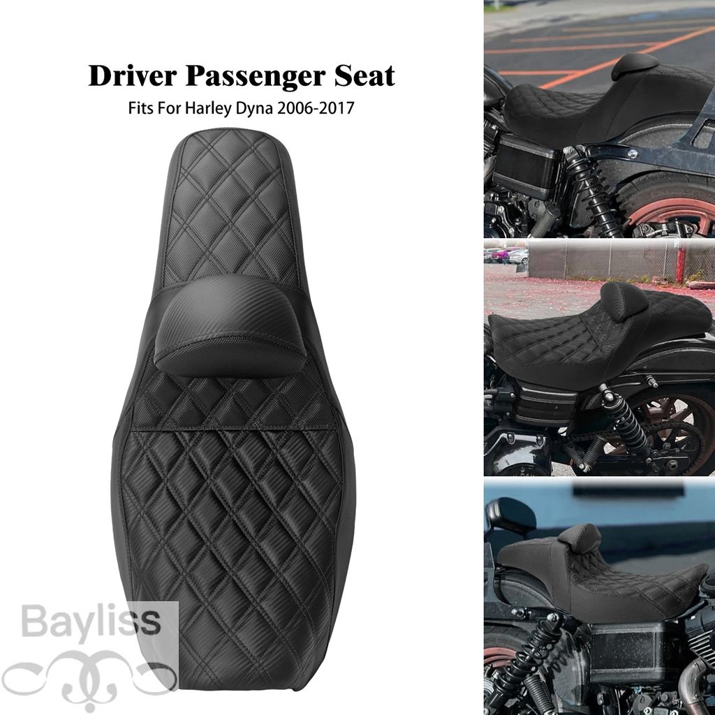 ハーレー　カスタムシート 並行輸入品】 バイクツーアップシート運転席助手席クッションシート
