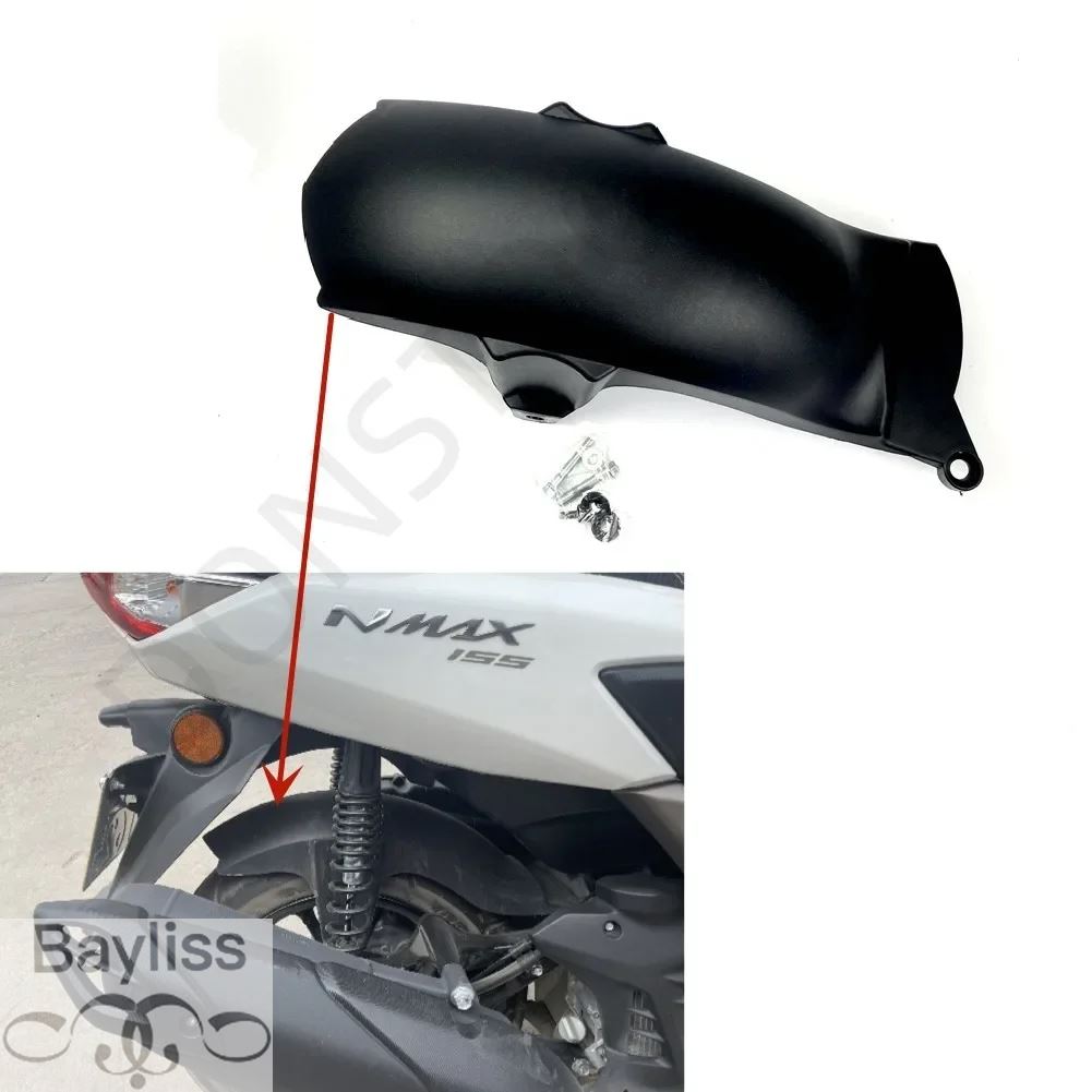 【並行輸入品】 ヤマハNMAX155 2020 2021 2022 N-MAX 155 nmax 155バイクアクセサリーリアフェンダーマッドガードフラップマッドフラップガードカバーNVX155 2の画像