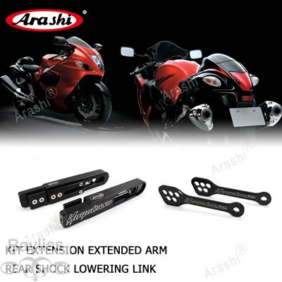 【並行輸入品】 嵐-スズキハヤブサgsxr1300 gen 1 2 3 1999-2024 リアショックローリングリンク スイングアームキット 延長アームエクステンションの画像