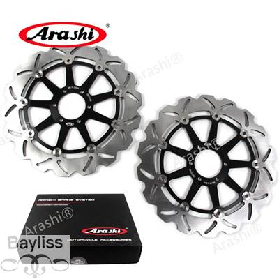 【並行輸入品】 アラシ-フルフローティングフロントブレーキディスクローター cnc aprilia rsv sp 1000 1999 2000 rsv1000 mana 850 07-11 shiver gt 1ペア_4