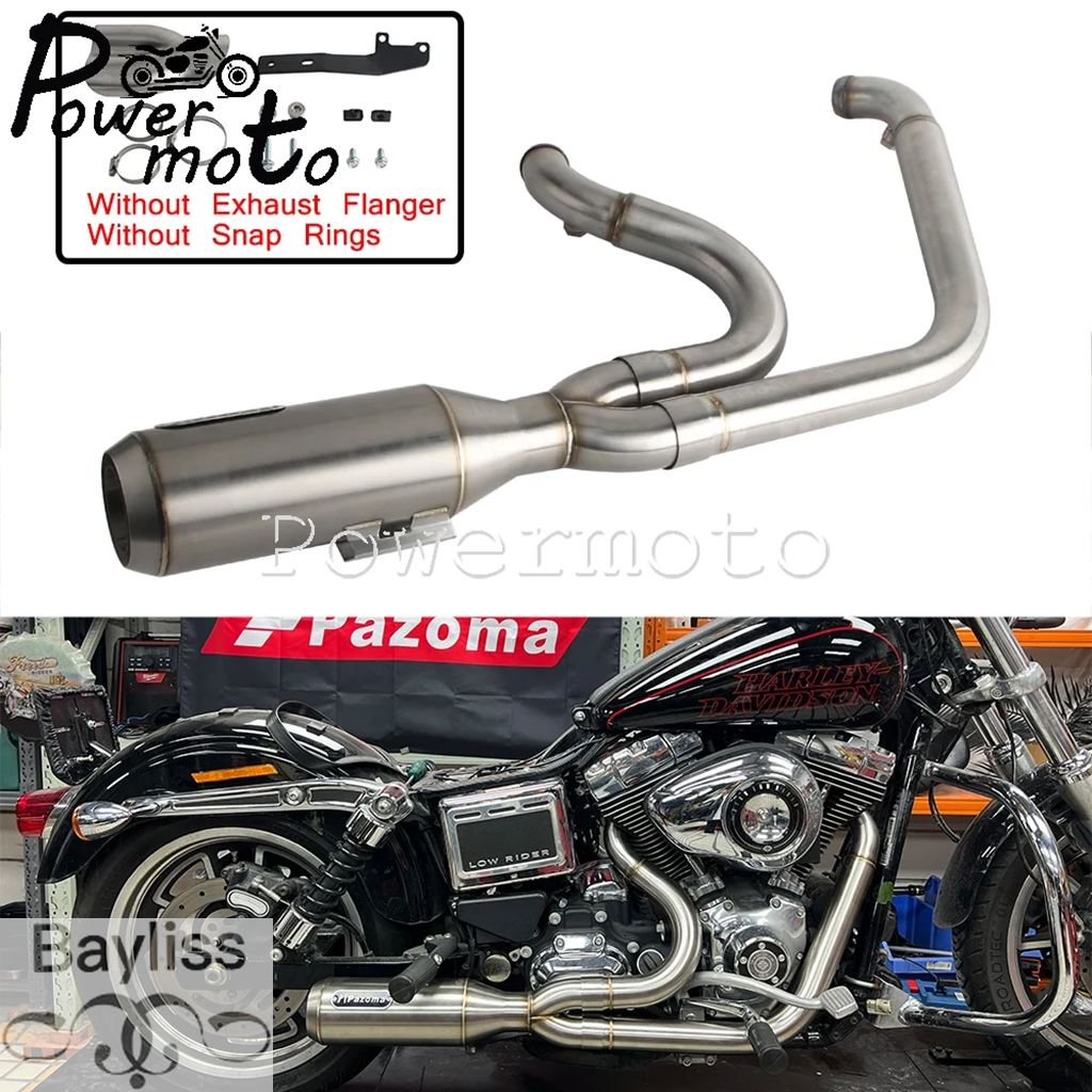 並行輸入品】バイクフルマフラーアセンブリシステム 2-into-1 マフラー