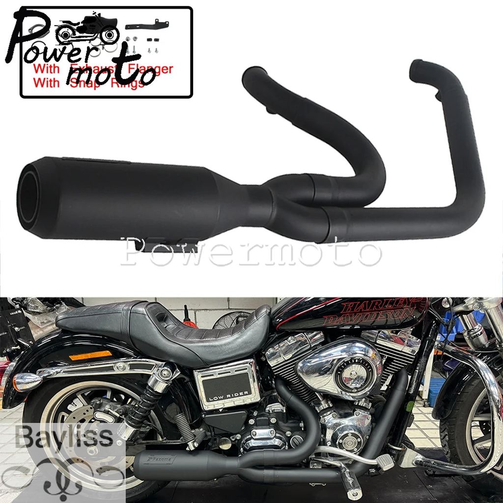 並行輸入品】バイクフルマフラーアセンブリシステム 2-into-1 マフラー