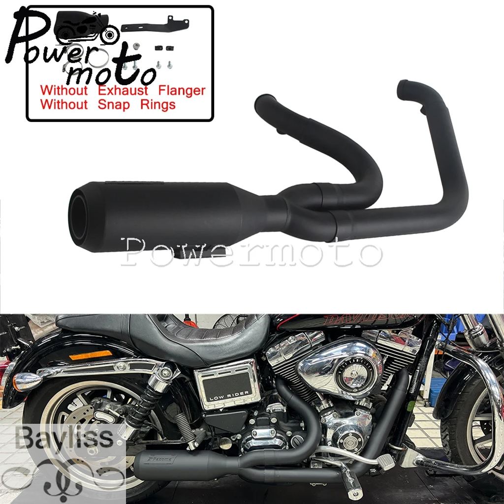 並行輸入品】バイクフルマフラーアセンブリシステム 2-into-1 マフラー 