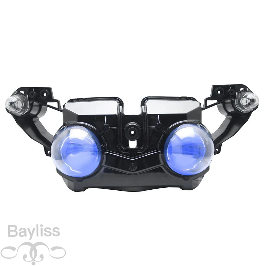 【並行輸入品】カスタムhidバイクヘッドライト hiloビーム ヤマハyzf r1用ヘッドライトアセンブリYZF-R1 2009-2011_1