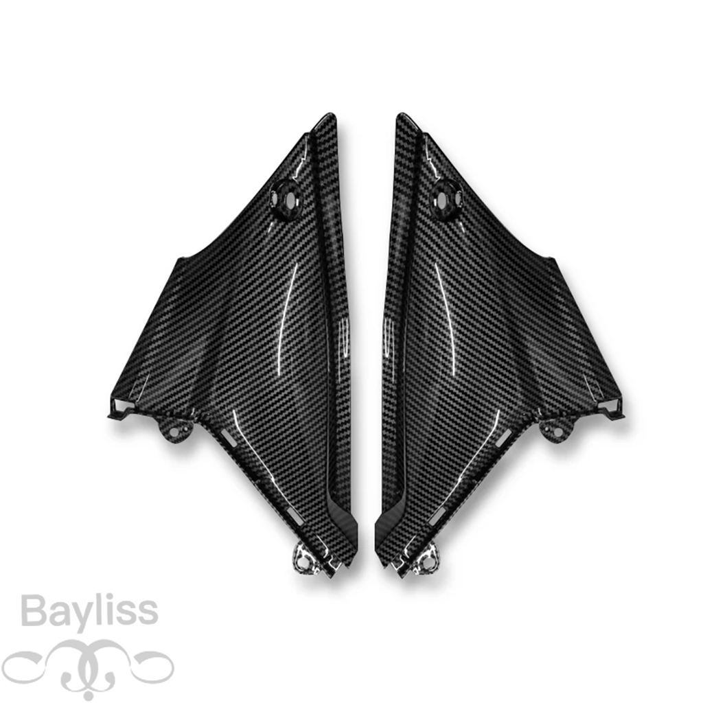 【並行輸入品】MT03 バイクアクセサリーカーボンサイドパネルフレームカバーカウルガスタンクフェアリング MT-03 ヤマハ MT 03 2021 2022 2023 2024の画像