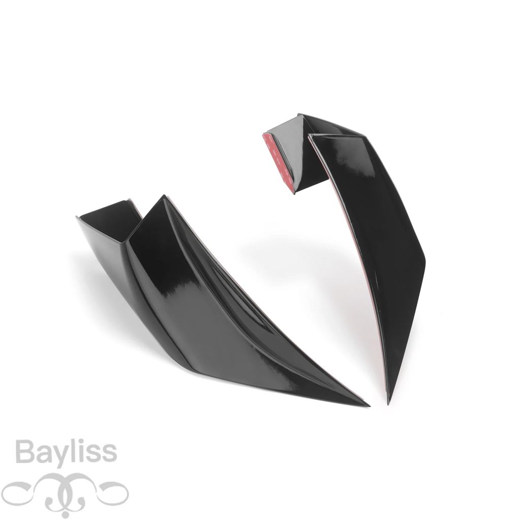 翼ページ 並行輸入品】バイク固定翼スポイラー フェアリングフロント空力